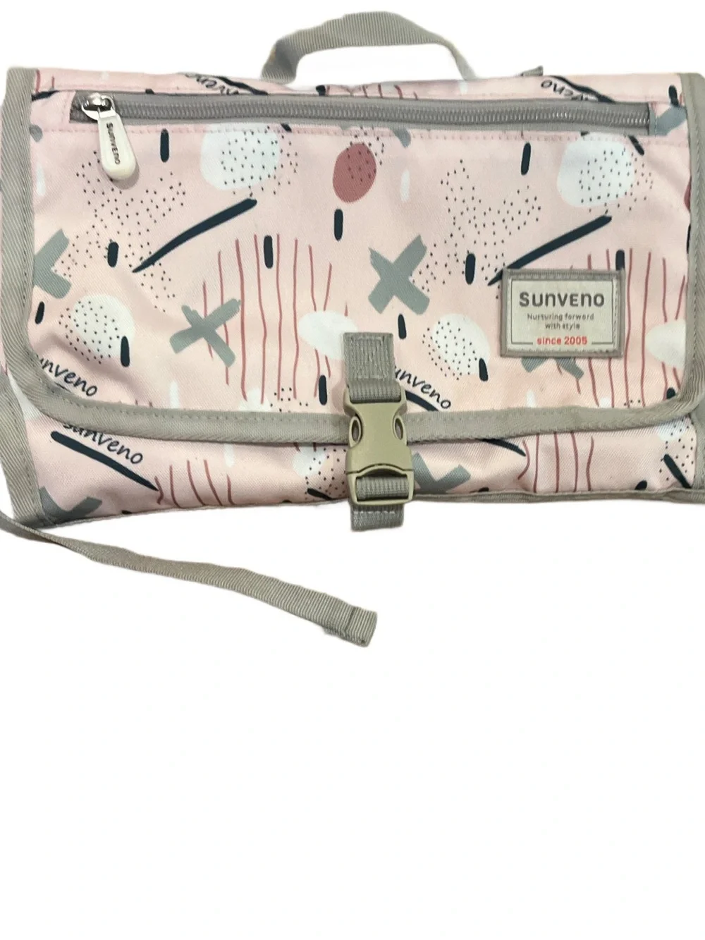 Sunveno Portable Baby Changing Station Colorful Folds Out Wristlet